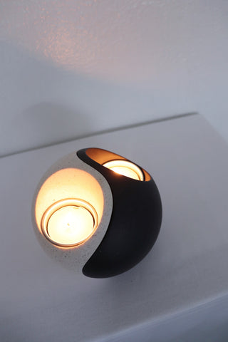 Yin + Yang Votive/Tea Light Candle Holder